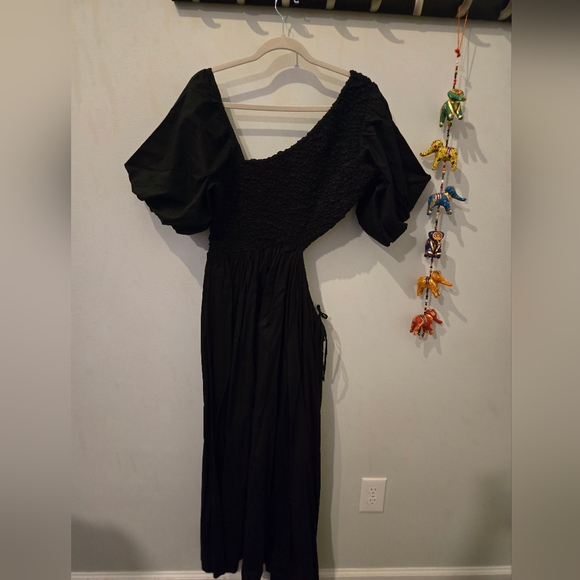 Free People Black Puff Sleeve Sundress - Picture 7 of 11